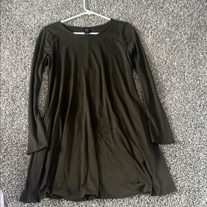 Dark Green Long Sleeve Dress